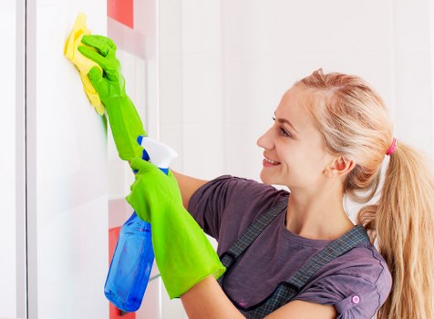 Professional cleaner at work in Darling Point home