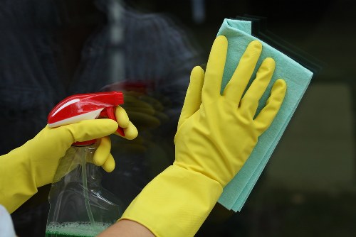 Professional cleaner at work in Perth