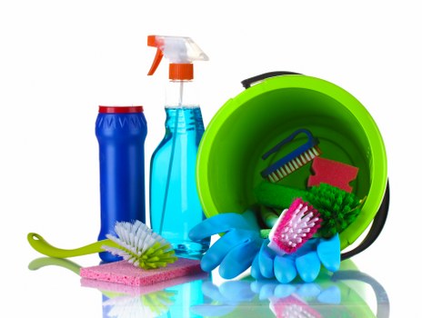 Professional cleaners cleaning a modern living room in Avondale Heights