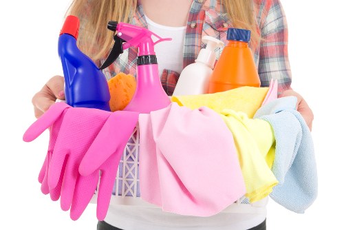 Cleaners organizing a workspace in Balwyn