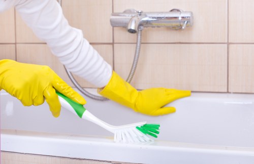 Cleaning process in progress by Jack Cleaners