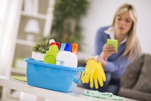 Satisfied customers with clean carpets from Jack Cleaners